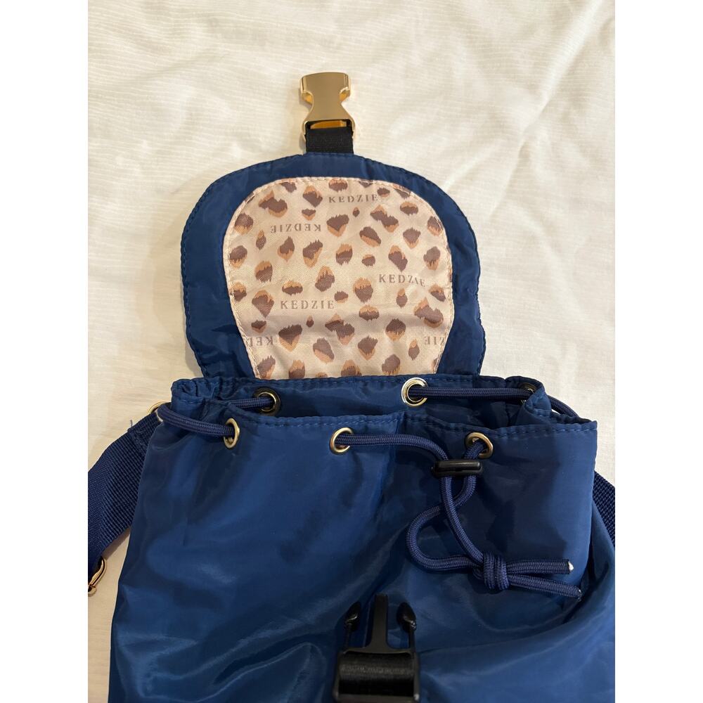 Kedzie Mali Crossbody Sling Backpack Blue Convertible Travel Bag - Picture 7 of 13
